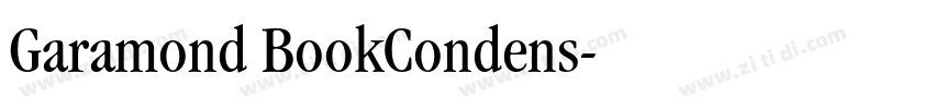 Garamond BookCondens字体转换